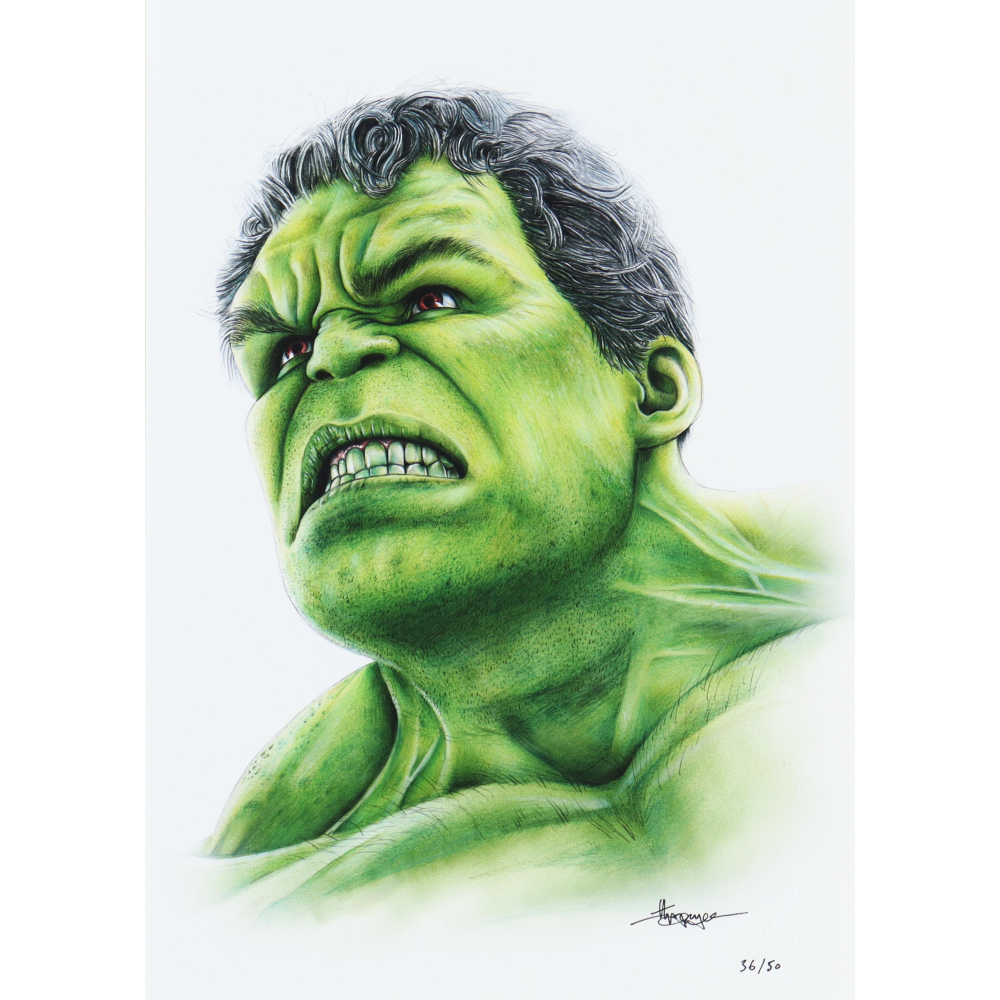 Thang Nguyen Signed LE "Hulk" 8x12 Print (PA) at PristineAuction.com