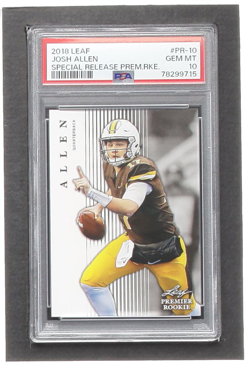 Josh Allen 2018 Leaf Special Release Premier Rookie #PR10 RC (PSA 10) at PristineAuction.com Josh Allen 2018 Leaf Special Release Premier Rookie #PR10 RC (PSA 10) at PristineAuction.com