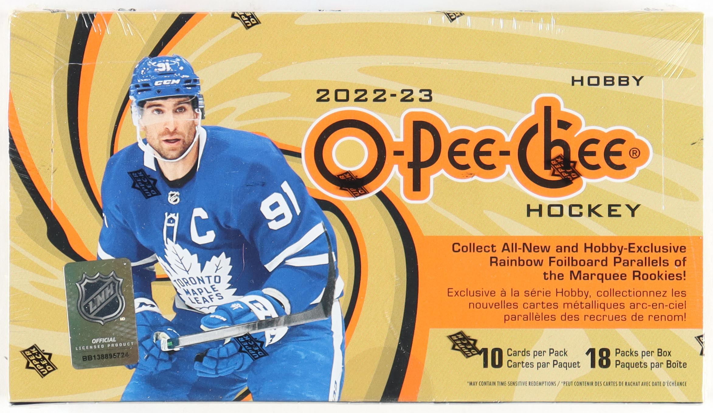 2022-23 Upper Deck O-Pee-Chee Hockey Hobby Box with (18) Packs at PristineAuction.com 2022-23 Upper Deck O-Pee-Chee Hockey Hobby Box with (18) Packs at PristineAuction.com