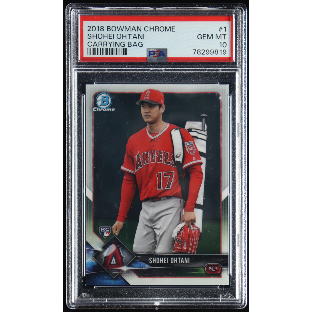 2018 Bowman Chrome 大谷翔平 #1 psa10 大谷翔平ルーキーカード2018
