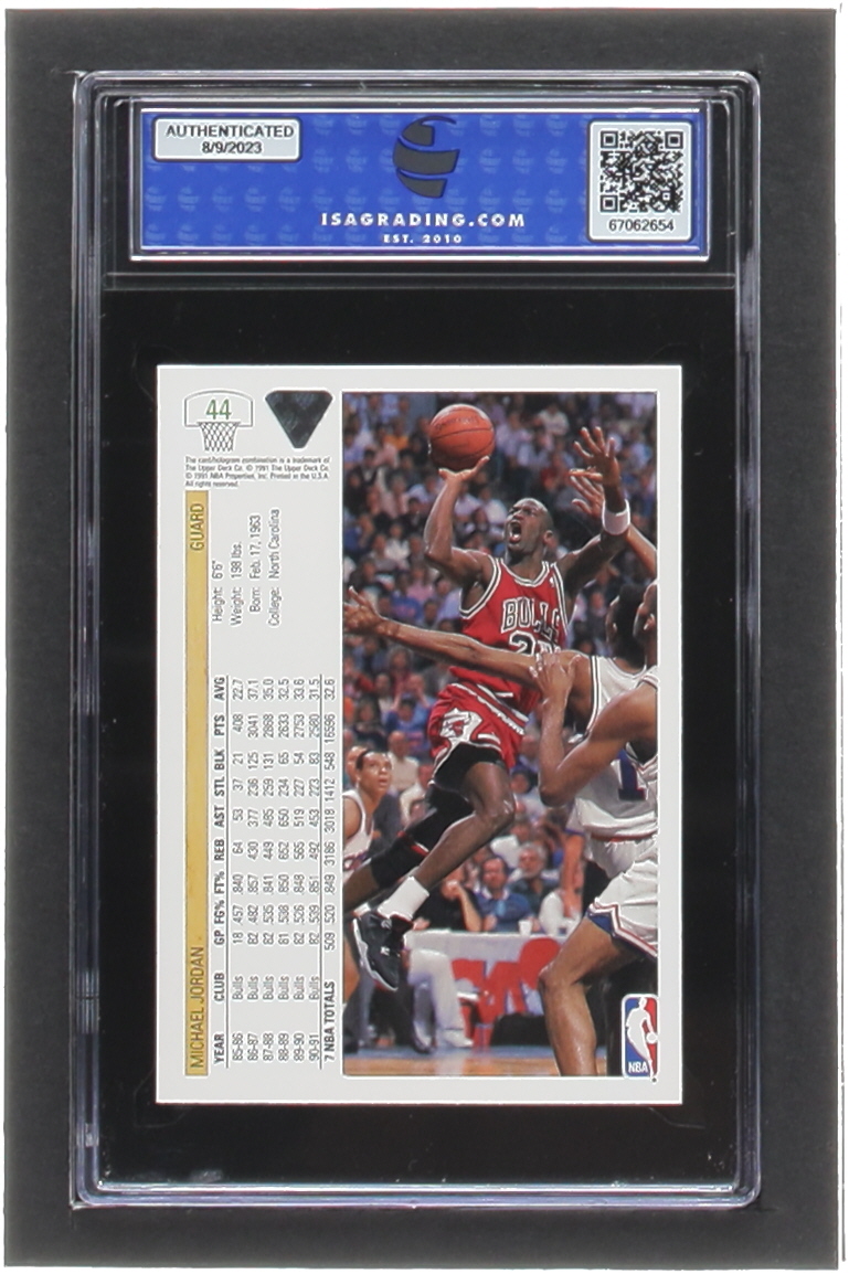 Michael Jordan 1991-92 Upper Deck #44 (ISA 10) at PristineAuction.com Michael Jordan 1991-92 Upper Deck #44 (ISA 10) at PristineAuction.com