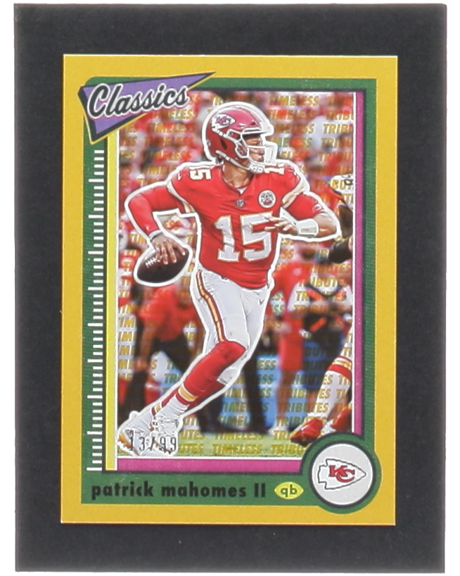 Patrick Mahomes II 2022 Classics Timeless Tributes Gold #46 #13/99 at PristineAuction.com Patrick Mahomes II 2022 Classics Timeless Tributes Gold #46 #13/99 at PristineAuction.com
