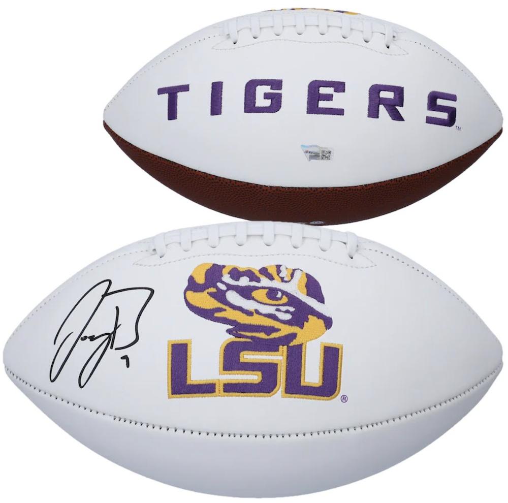 Joe Burrow Signed LSU Tigers Logo Football (Fanatics) at PristineAuction.com Joe Burrow Signed LSU Tigers Logo Football (Fanatics) at PristineAuction.com