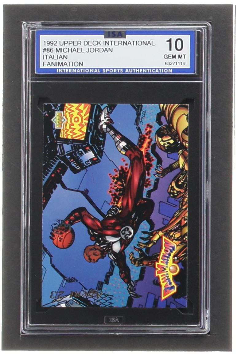 Michael Jordan 1992-93 Upper Deck International Italian #86 FAN (ISA 10) at PristineAuction.com Michael Jordan 1992-93 Upper Deck International Italian #86 FAN (ISA 10) at PristineAuction.com
