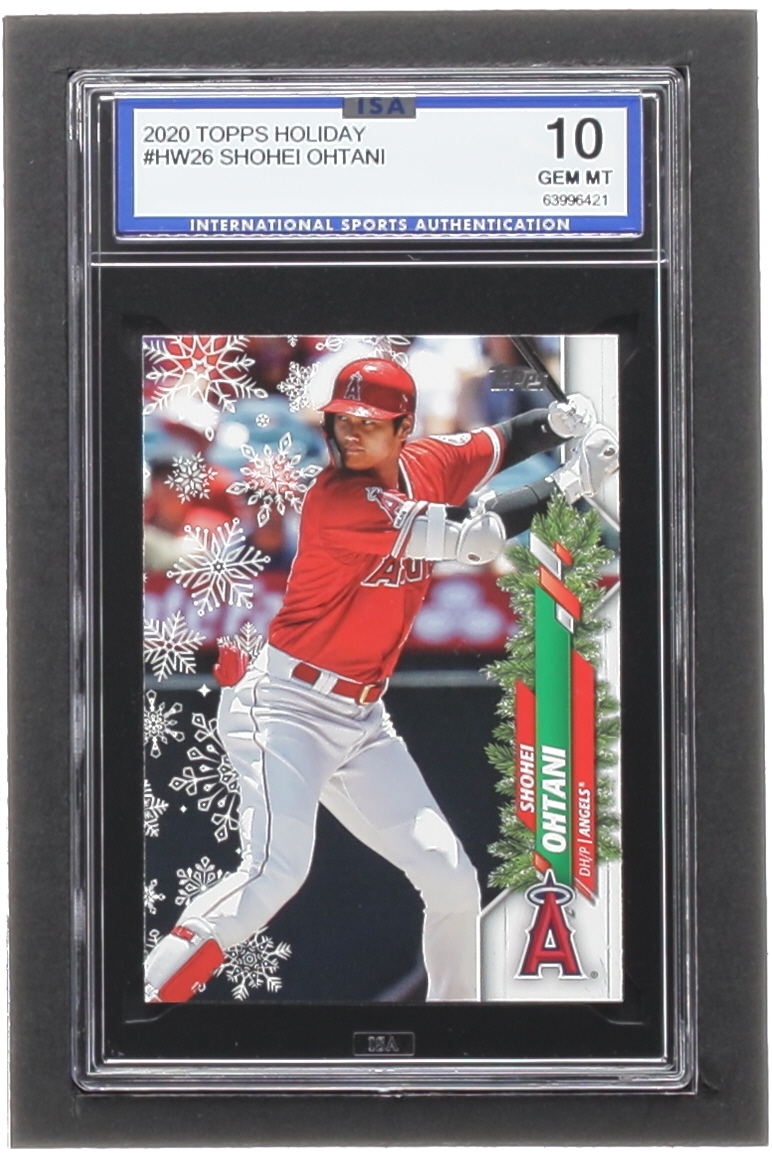 Shohei Ohtani 2020 Topps Walmart Holiday #HW26 (ISA 10) at PristineAuction.com Shohei Ohtani 2020 Topps Walmart Holiday #HW26 (ISA 10) at PristineAuction.com