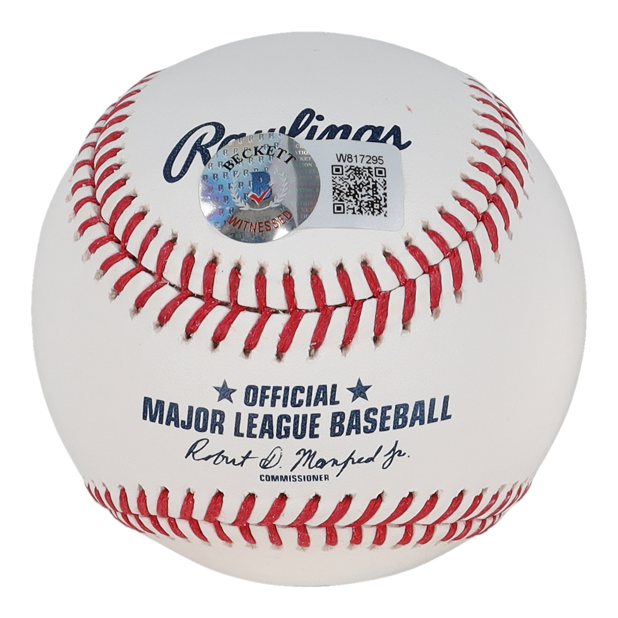 Miguel Cabrera Signed OML Detroit Tigers Logo Baseball Inscribed "Thank You MlB" (Beckett) at PristineAuction.com Miguel Cabrera Signed OML Detroit Tigers Logo Baseball Inscribed "Thank You MlB" (Beckett) at PristineAuction.com