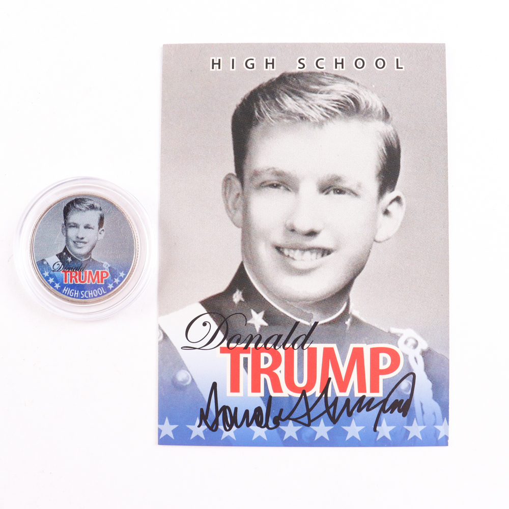 Merrick Mint Set of Donald Trump (5) Colorized Coin Set With Certificate at PristineAuction.com Merrick Mint Set of Donald Trump (5) Colorized Coin Set With Certificate at PristineAuction.com