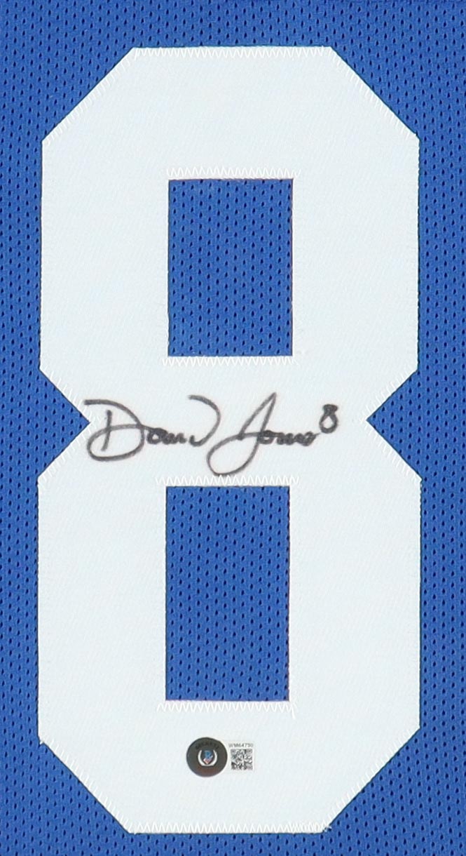 Daniel Jones Signed Custom Framed Jersey Display (Beckett) at PristineAuction.com Daniel Jones Signed Custom Framed Jersey Display (Beckett) at PristineAuction.com