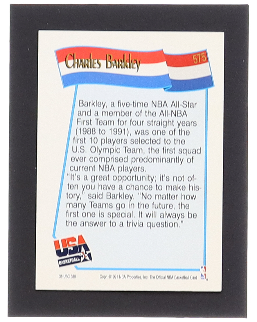Charles Barkley 1991-92 Hoops #575 USA at PristineAuction.com Charles Barkley 1991-92 Hoops #575 USA at PristineAuction.com
