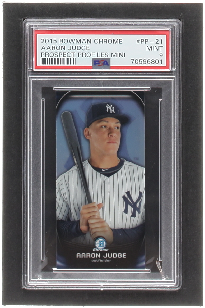 Aaron Judge 2015 Bowman Chrome Prospect Profiles Minis #PP21 RC (PSA 9) at PristineAuction.com Aaron Judge 2015 Bowman Chrome Prospect Profiles Minis #PP21 RC (PSA 9) at PristineAuction.com
