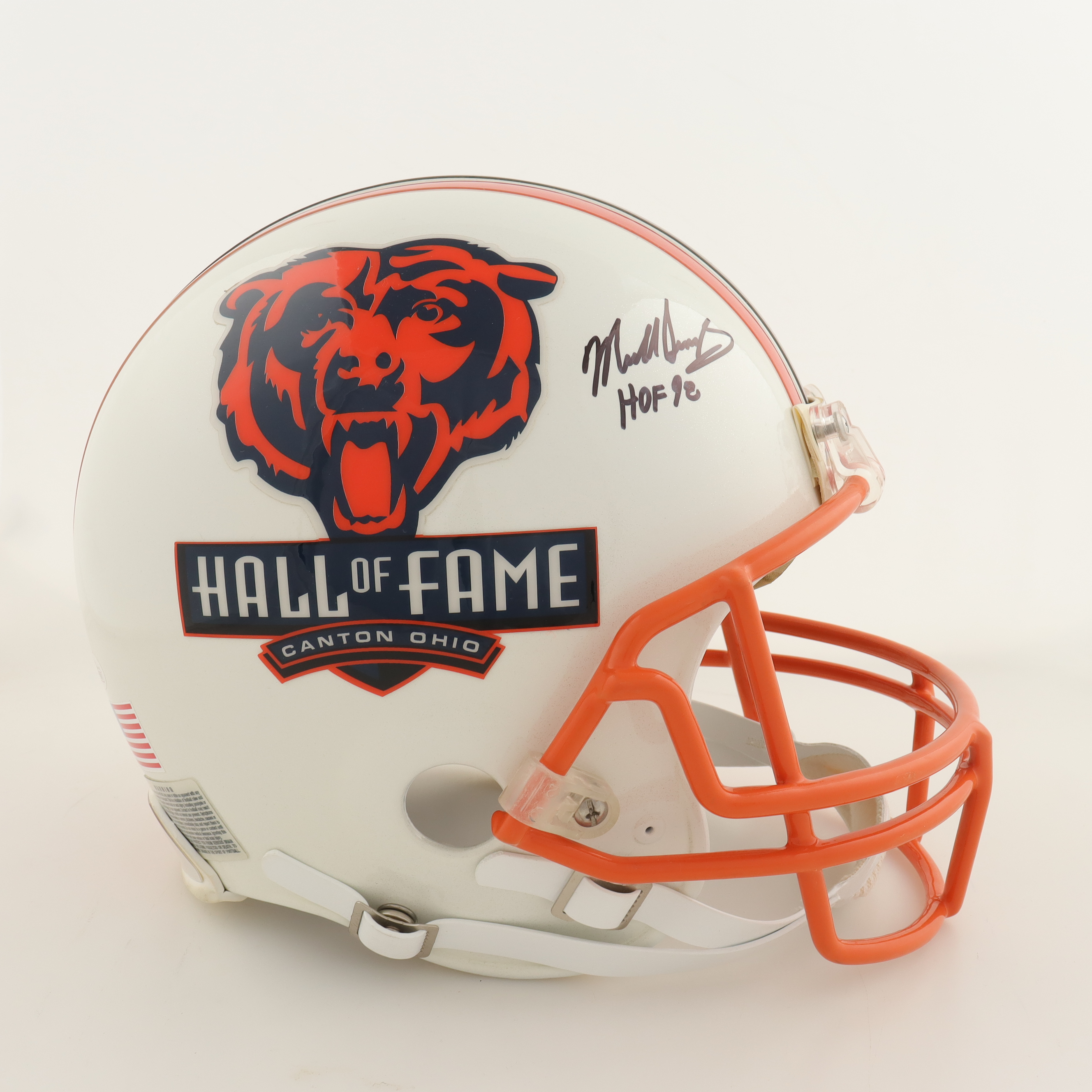 Mike Singletary Signed Bears Pro Football Hall of Fame Full-Size Authentic On-Field Helmet Inscribed "HOF 98" (JSA) at PristineAuction.com Mike Singletary Signed Bears Pro Football Hall of Fame Full-Size Authentic On-Field Helmet Inscribed "HOF 98" (JSA) at PristineAuction.com