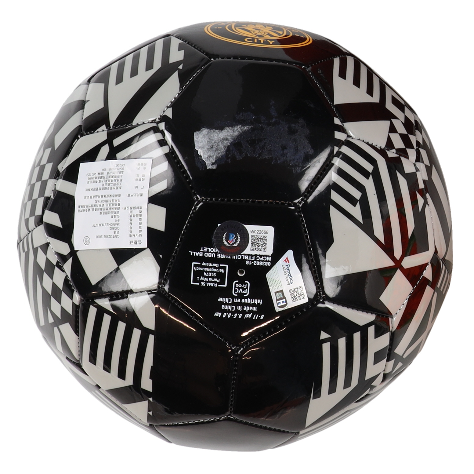 Erling Haaland Signed Manchester City Logo Puma Soccer Ball (Beckett & Fanatics) at PristineAuction.com Erling Haaland Signed Manchester City Logo Puma Soccer Ball (Beckett & Fanatics) at PristineAuction.com