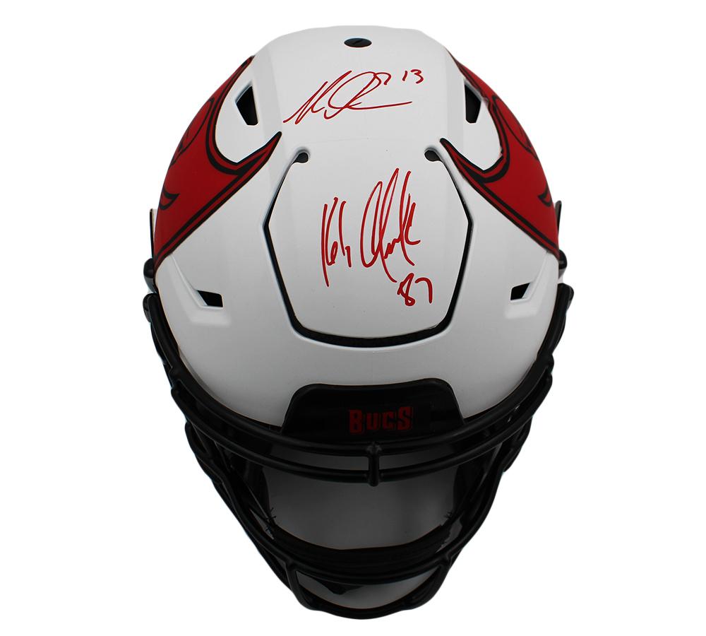 Rob Gronkowski & Mike Evans Signed Buccaneers Full-Size On-Field Authentic Lunar Eclipse Alternate Speed-Flex Helmet (Radtke) at PristineAuction.com Rob Gronkowski & Mike Evans Signed Buccaneers Full-Size On-Field Authentic Lunar Eclipse Alternate Speed-Flex Helmet (Radtke) at PristineAuction.com
