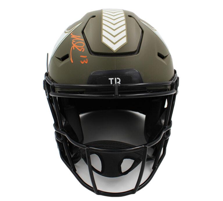 Rob Gronkowski & Mike Evans Signed Buccaneers Full-Size On-Field Authentic Salute To Service Alternate Speed-Flex Helmet (Radtke) at PristineAuction.com Rob Gronkowski & Mike Evans Signed Buccaneers Full-Size On-Field Authentic Salute To Service Alternate Speed-Flex Helmet (Radtke) at PristineAuction.com