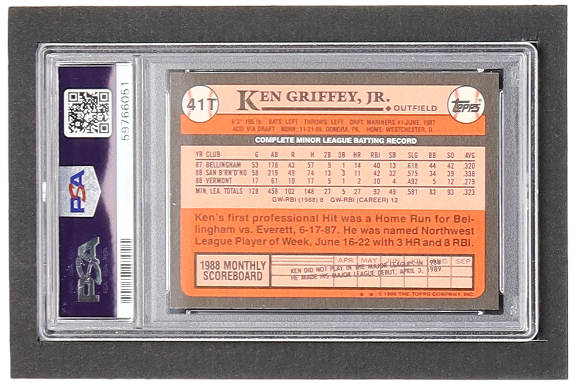 Ken Griffey Jr. 1989 Topps Traded #41T RC (PSA 9) at PristineAuction.com Ken Griffey Jr. 1989 Topps Traded #41T RC (PSA 9) at PristineAuction.com
