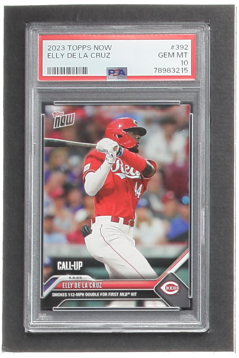 Elly De La Cruz 2023 Topps Now #392 RC (PSA 10) at PristineAuction.com Elly De La Cruz 2023 Topps Now #392 RC (PSA 10) at PristineAuction.com