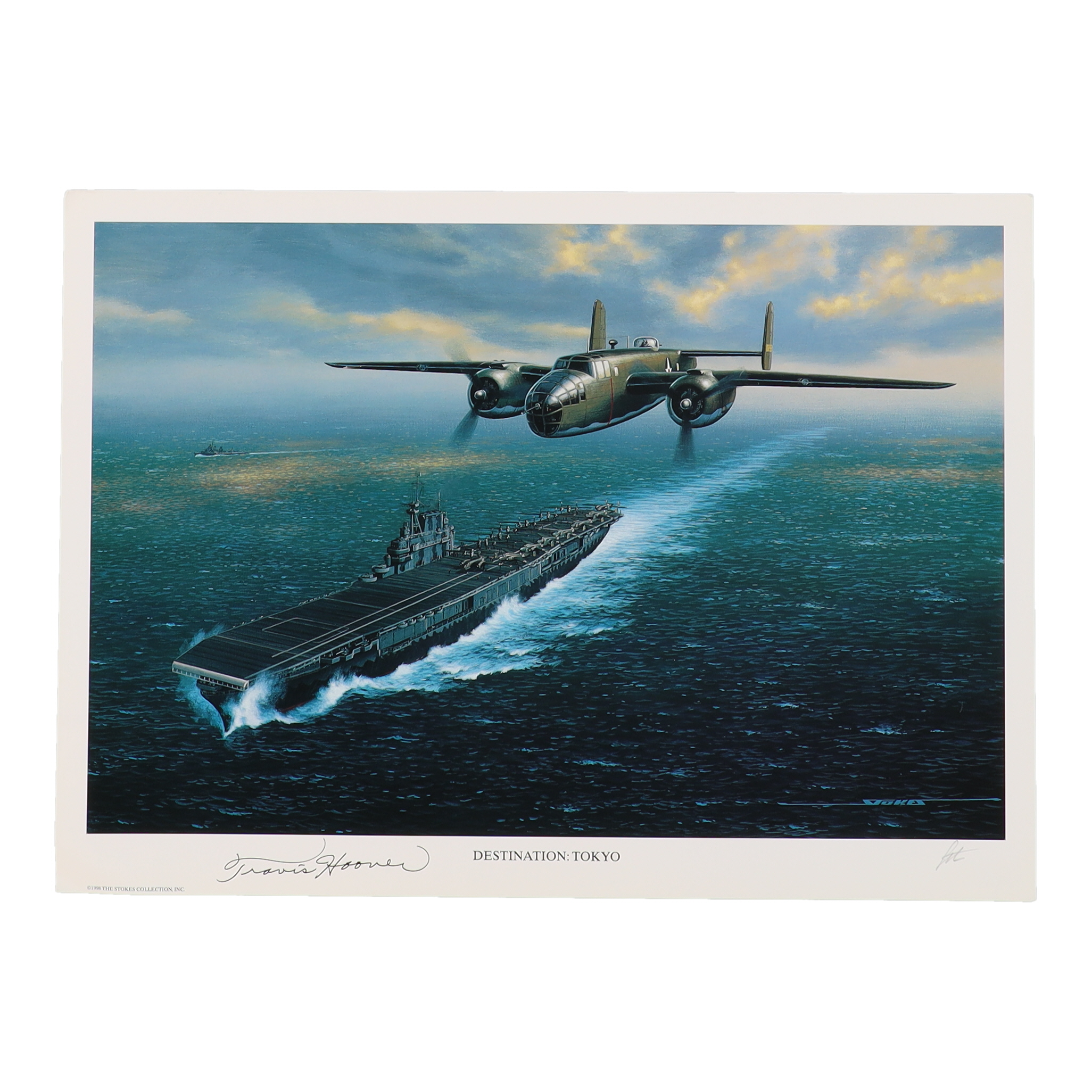 Travis Hoover & Stan Stokes Signed "Destination: Tokyo" 11.5x16 Print (AIV) at PristineAuction.com Travis Hoover & Stan Stokes Signed "Destination: Tokyo" 11.5x16 Print (AIV) at PristineAuction.com