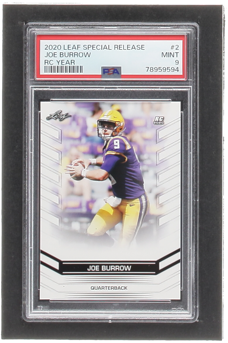 Joe Burrow 2020 Leaf Special Release RC Year #RC02 RC (PSA 9) at PristineAuction.com Joe Burrow 2020 Leaf Special Release RC Year #RC02 RC (PSA 9) at PristineAuction.com