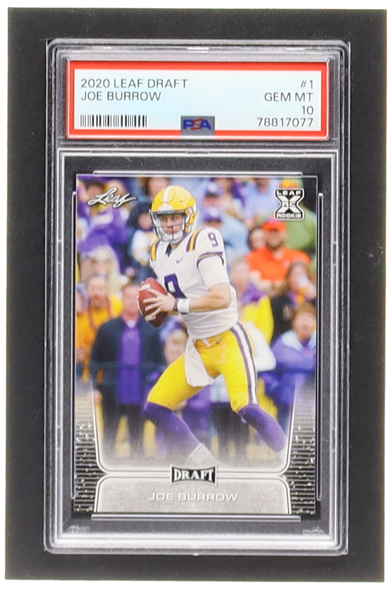Joe Burrow 2020 Leaf Draft #1 RC (PSA 10) at PristineAuction.com Joe Burrow 2020 Leaf Draft #1 RC (PSA 10) at PristineAuction.com