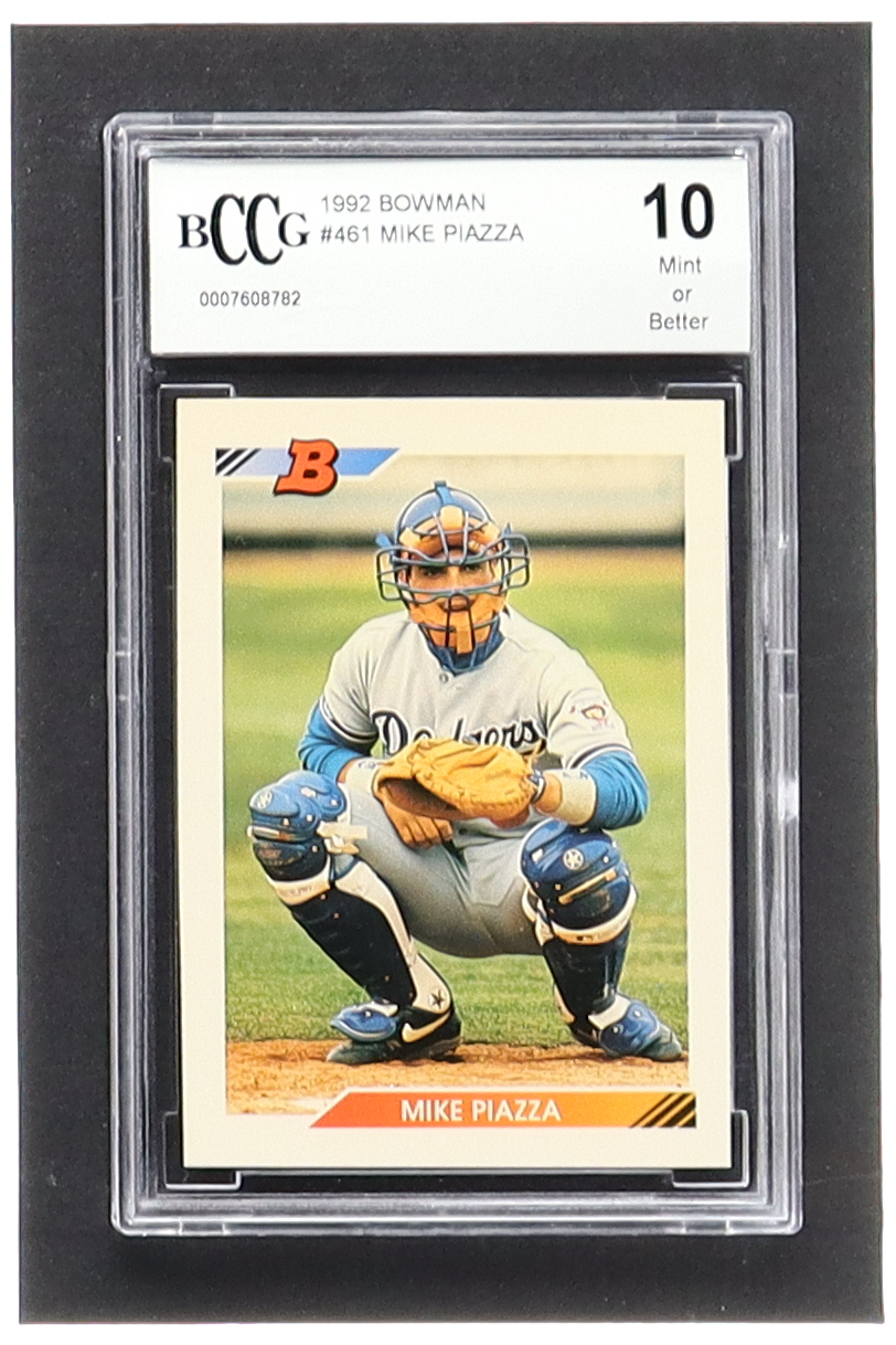 Mike Piazza 1992 Bowman #461 RC (BCCG 10) at PristineAuction.com Mike Piazza 1992 Bowman #461 RC (BCCG 10) at PristineAuction.com