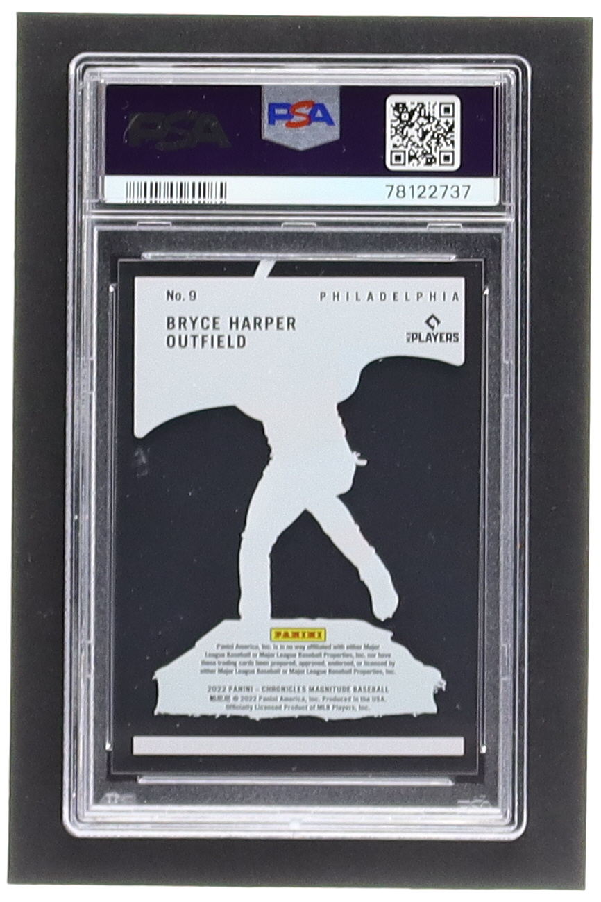 Bryce Harper 2022 Panini Chronicles Magnitude #9 (PSA 9) at PristineAuction.com Bryce Harper 2022 Panini Chronicles Magnitude #9 (PSA 9) at PristineAuction.com