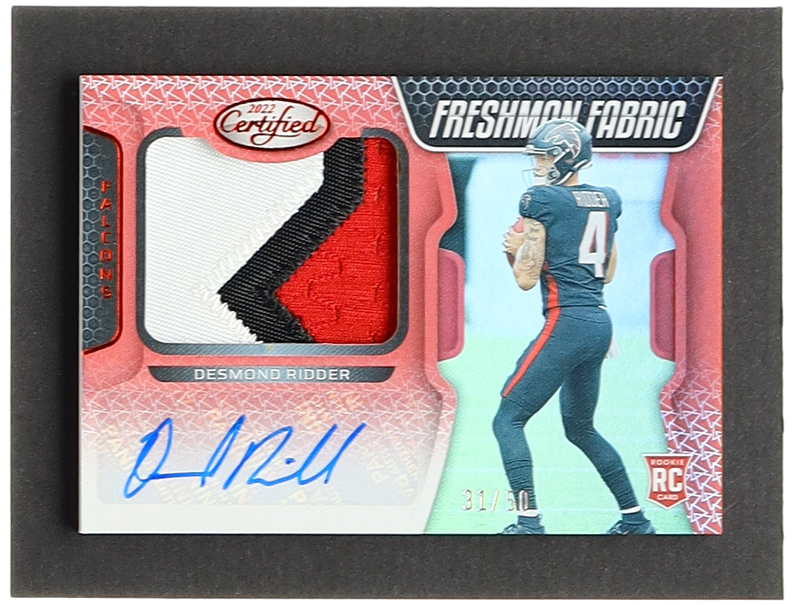 Desmond Ridder 2022 Certified Mirror Red #205 JSY AU RC #31/50 at PristineAuction.com Desmond Ridder 2022 Certified Mirror Red #205 JSY AU RC #31/50 at PristineAuction.com