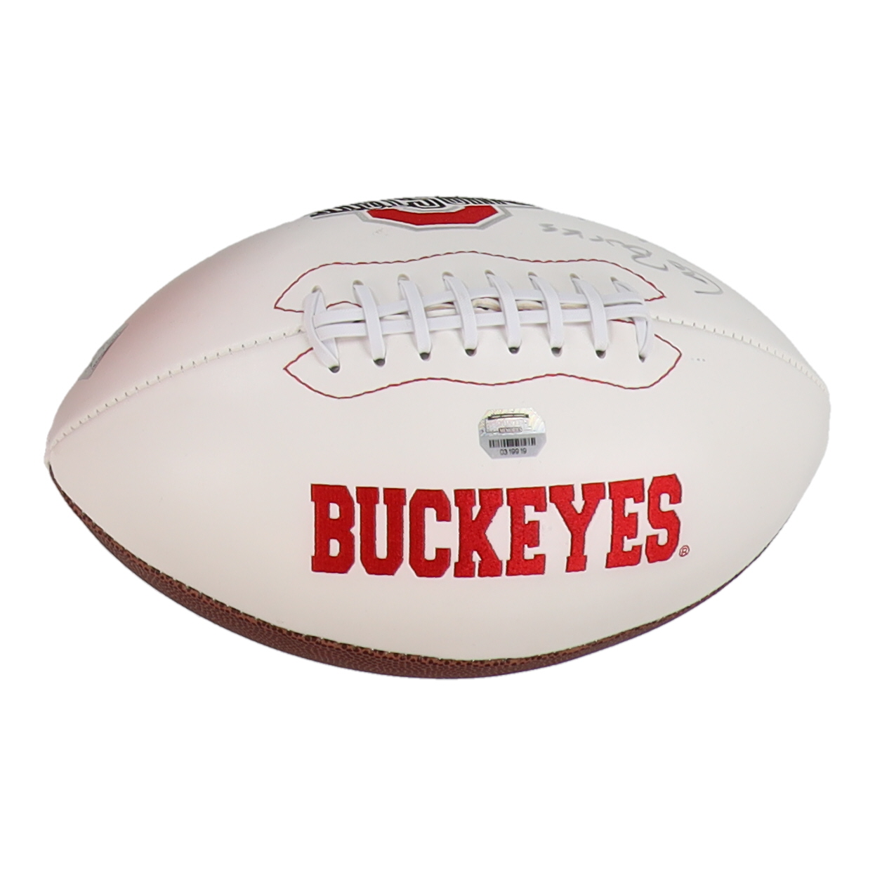 Urban Meyer Signed Ohio State Buckeyes Logo Football Inscribed "Go Bucks" (Mounted Memories & Meyer) at PristineAuction.com Urban Meyer Signed Ohio State Buckeyes Logo Football Inscribed "Go Bucks" (Mounted Memories & Meyer) at PristineAuction.com