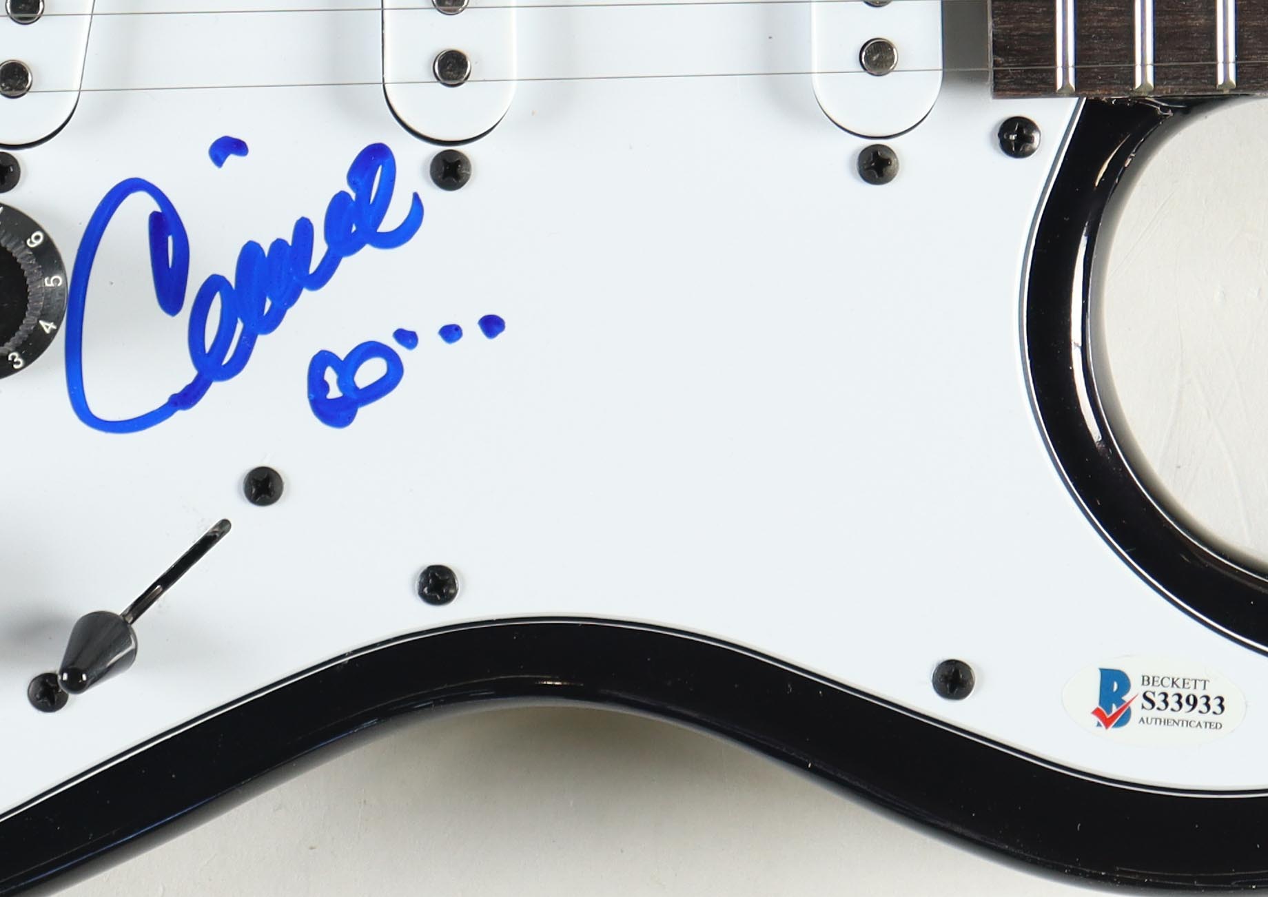 Celine Dion Signed Custom 39" Electric Guitar (Beckett) at PristineAuction.com Celine Dion Signed Custom 39" Electric Guitar (Beckett) at PristineAuction.com