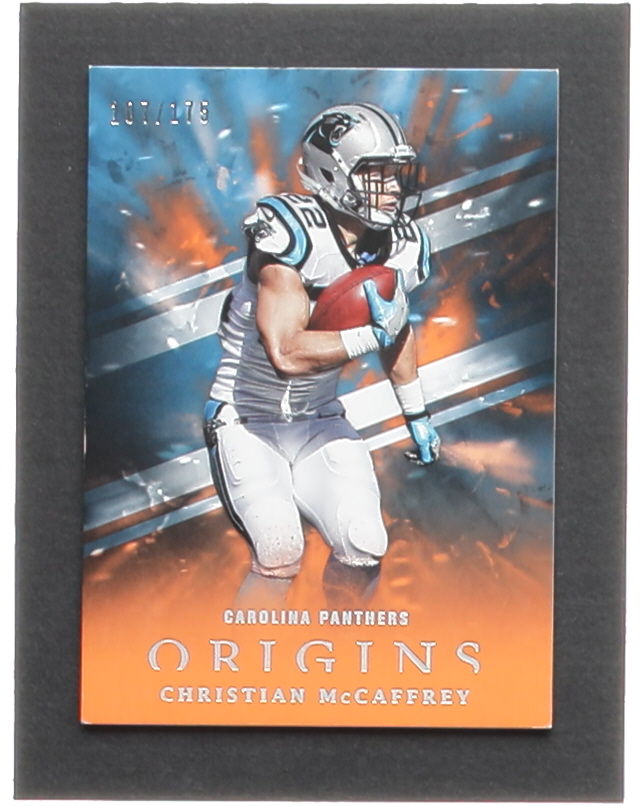 Christian McCaffrey 2018 Panini Origins Orange #45 #107/175 at PristineAuction.com Christian McCaffrey 2018 Panini Origins Orange #45 #107/175 at PristineAuction.com
