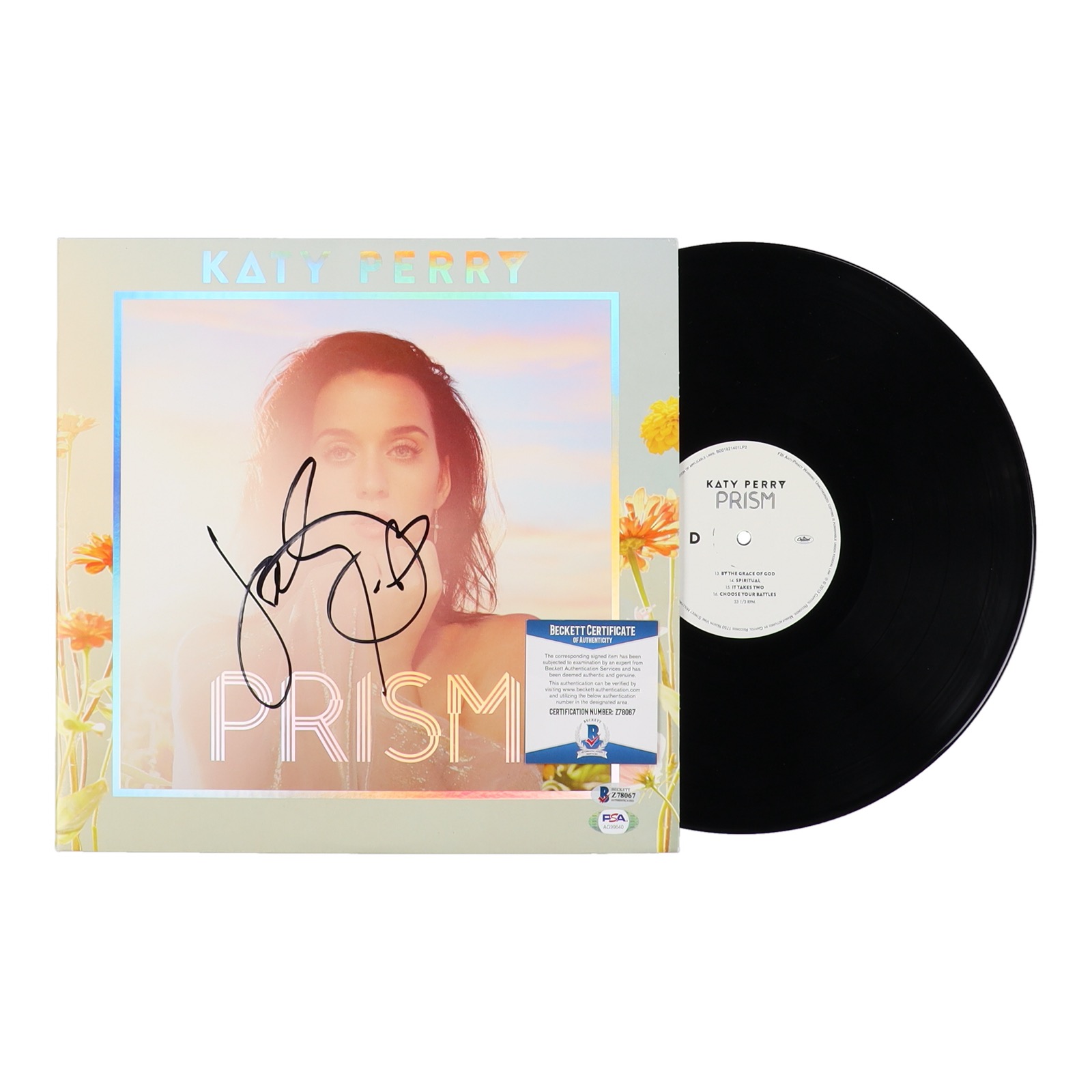 Katy Perry Signed "Prism" Vinyl Record Album (Beckett & PSA) at PristineAuction.com Katy Perry Signed "Prism" Vinyl Record Album (Beckett & PSA) at PristineAuction.com