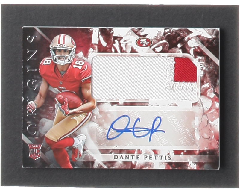 Dante Pettis 2018 Panini Origins #140 Jersey Autograph RC at PristineAuction.com Dante Pettis 2018 Panini Origins #140 Jersey Autograph RC at PristineAuction.com