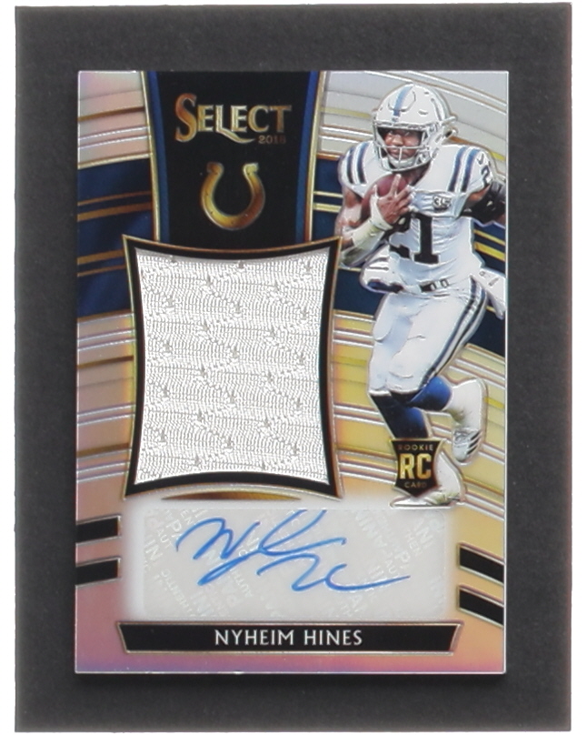 Nyheim Hines 2018 Select Jumbo Rookie Signature Swatches Prizm #27 #29/99 RC at PristineAuction.com Nyheim Hines 2018 Select Jumbo Rookie Signature Swatches Prizm #27 #29/99 RC at PristineAuction.com