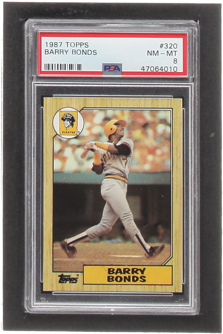 Barry Bonds 1987 Topps #320 RC (PSA 8) at PristineAuction.com Barry Bonds 1987 Topps #320 RC (PSA 8) at PristineAuction.com