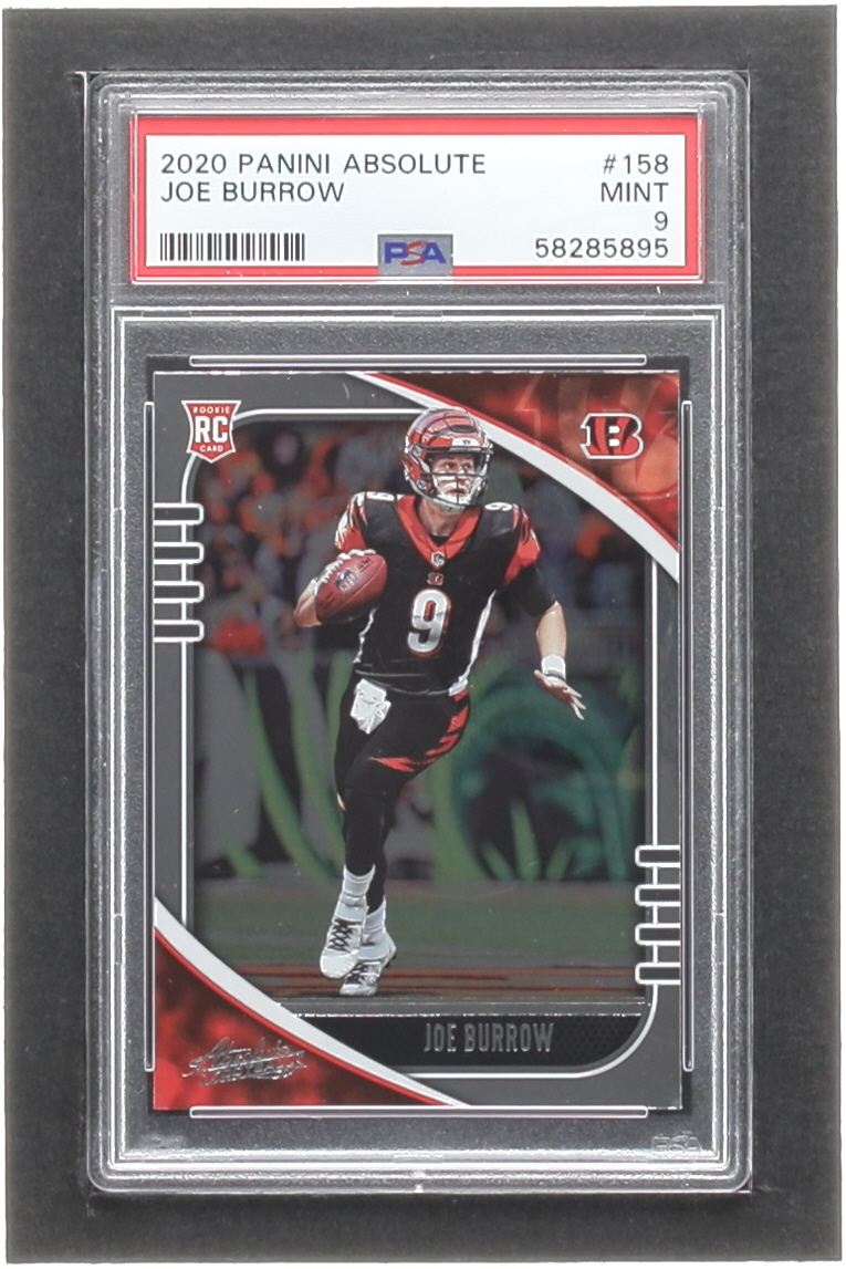Joe Burrow 2020 Absolute #158 RC (PSA 9) at PristineAuction.com Joe Burrow 2020 Absolute #158 RC (PSA 9) at PristineAuction.com