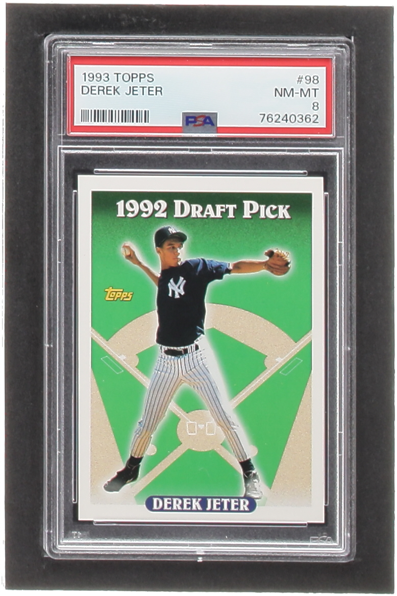 Derek Jeter 1993 Topps #98 RC (PSA 8) at PristineAuction.com Derek Jeter 1993 Topps #98 RC (PSA 8) at PristineAuction.com