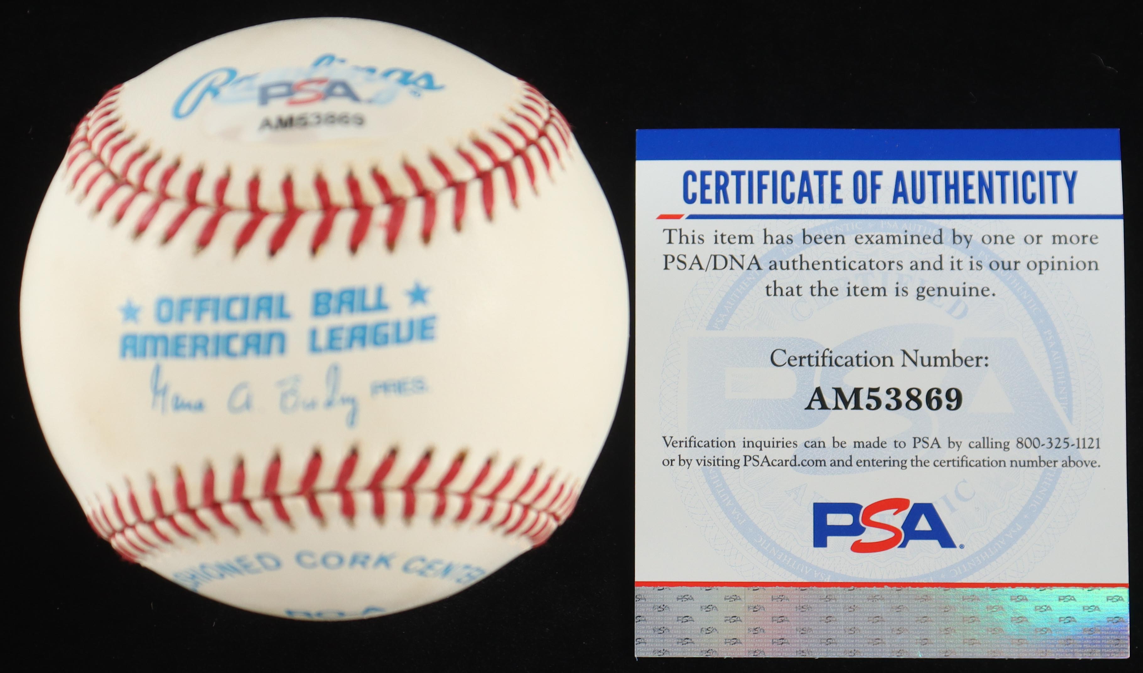 Early Wynn Signed OAL Baseball with Wood Display Case (PSA) at PristineAuction.com Early Wynn Signed OAL Baseball with Wood Display Case (PSA) at PristineAuction.com