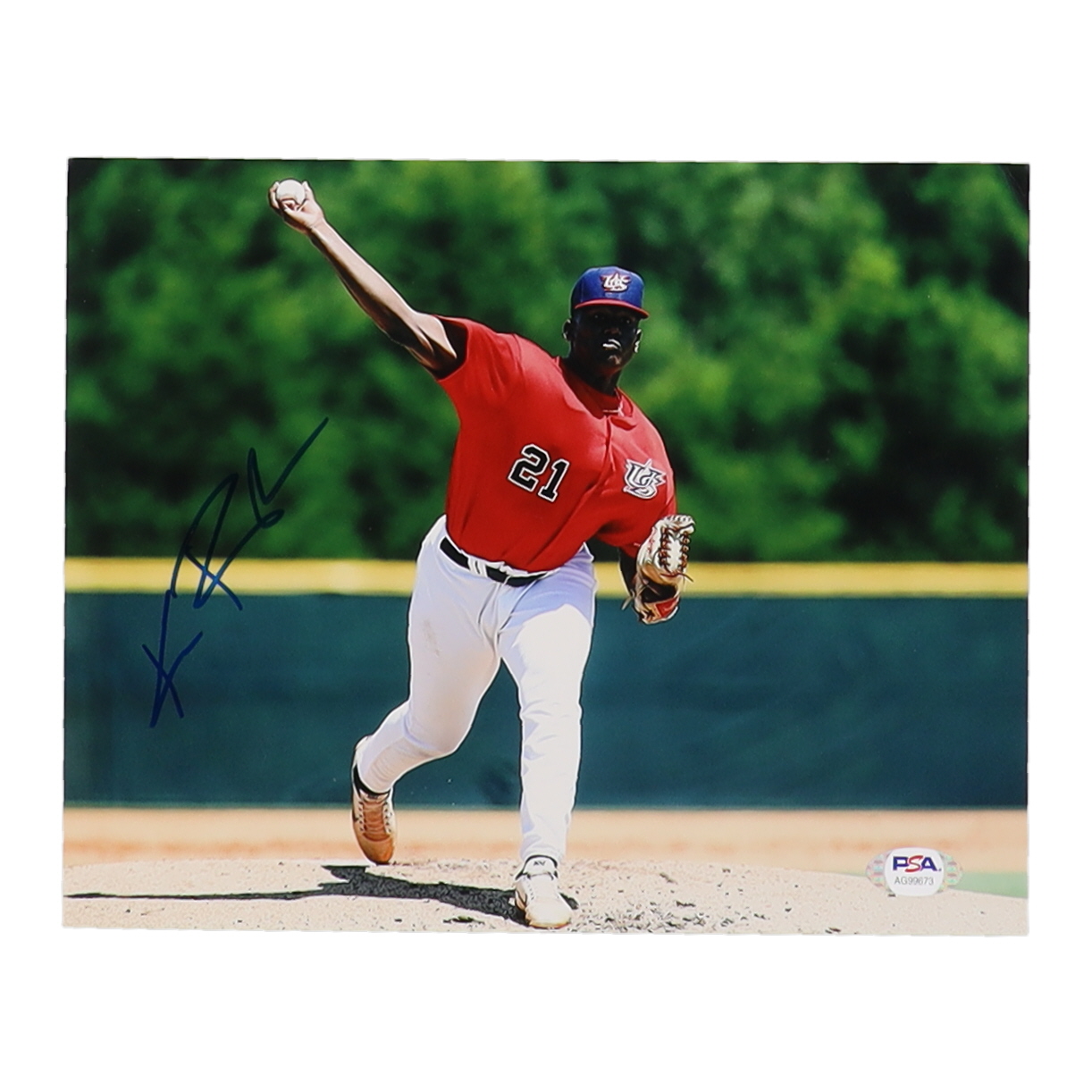 Kumar Rocker Signed 8x10 Photo (PSA) at PristineAuction.com Kumar Rocker Signed 8x10 Photo (PSA) at PristineAuction.com