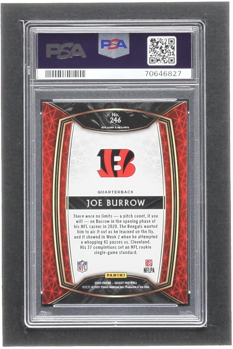 Joe Burrow 2020 Select #246 RC (PSA 10) at PristineAuction.com Joe Burrow 2020 Select #246 RC (PSA 10) at PristineAuction.com