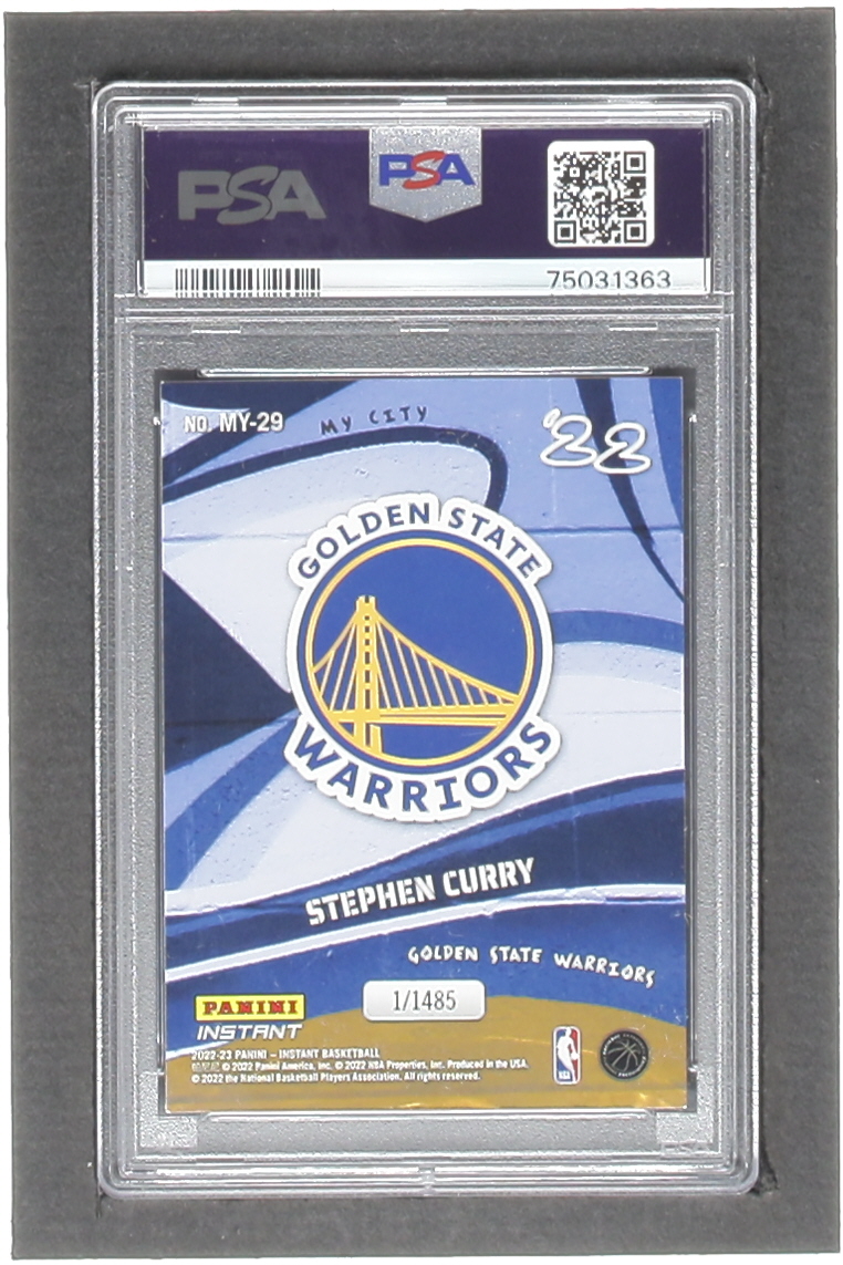 Stephen Curry 2022 Panini Instant My City #MY29 (PSA 9) at PristineAuction.com Stephen Curry 2022 Panini Instant My City #MY29 (PSA 9) at PristineAuction.com
