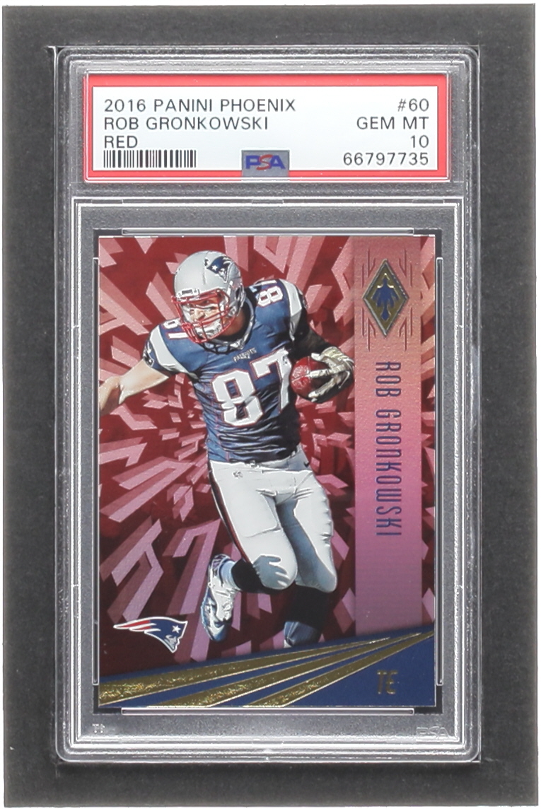 Rob Gronkowski 2016 Panini Phoenix Red #60 (PSA 10) at PristineAuction.com Rob Gronkowski 2016 Panini Phoenix Red #60 (PSA 10) at PristineAuction.com