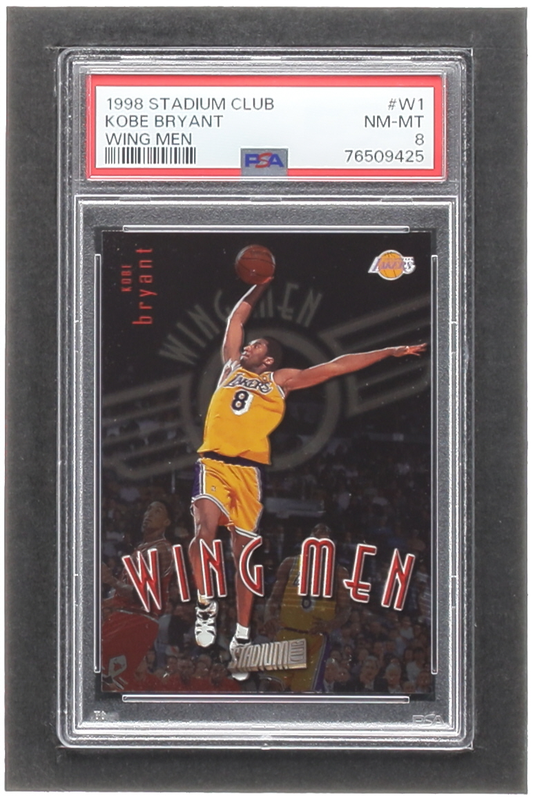 Kobe Bryant 1998-99 Stadium Club Wing Men #W1 (PSA 8) at PristineAuction.com Kobe Bryant 1998-99 Stadium Club Wing Men #W1 (PSA 8) at PristineAuction.com