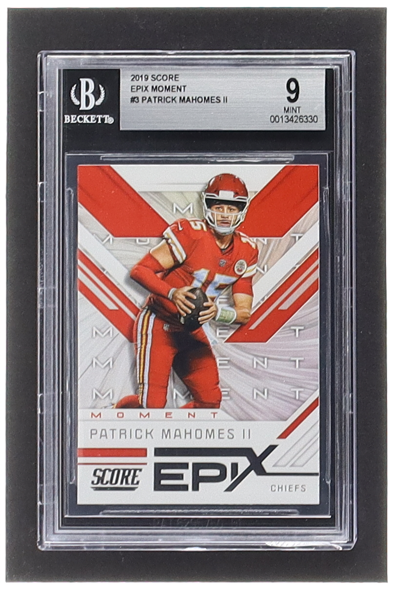 Patrick Mahomes II 2019 Score Epix Moment #3 (BGS 9) at PristineAuction.com Patrick Mahomes II 2019 Score Epix Moment #3 (BGS 9) at PristineAuction.com