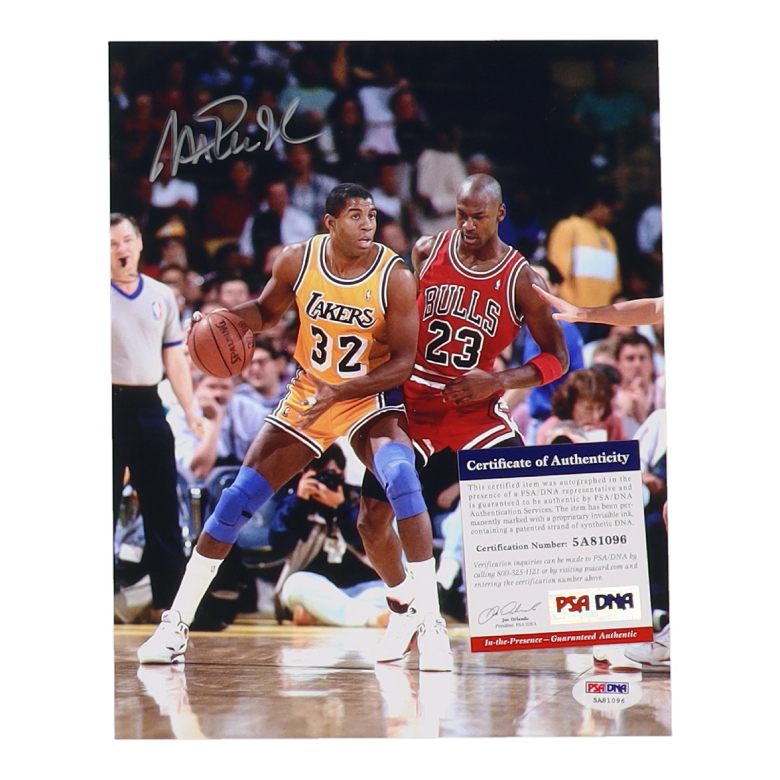 Magic Johnson Signed Lakers 8x10 Photo (PSA) at PristineAuction.com Magic Johnson Signed Lakers 8x10 Photo (PSA) at PristineAuction.com