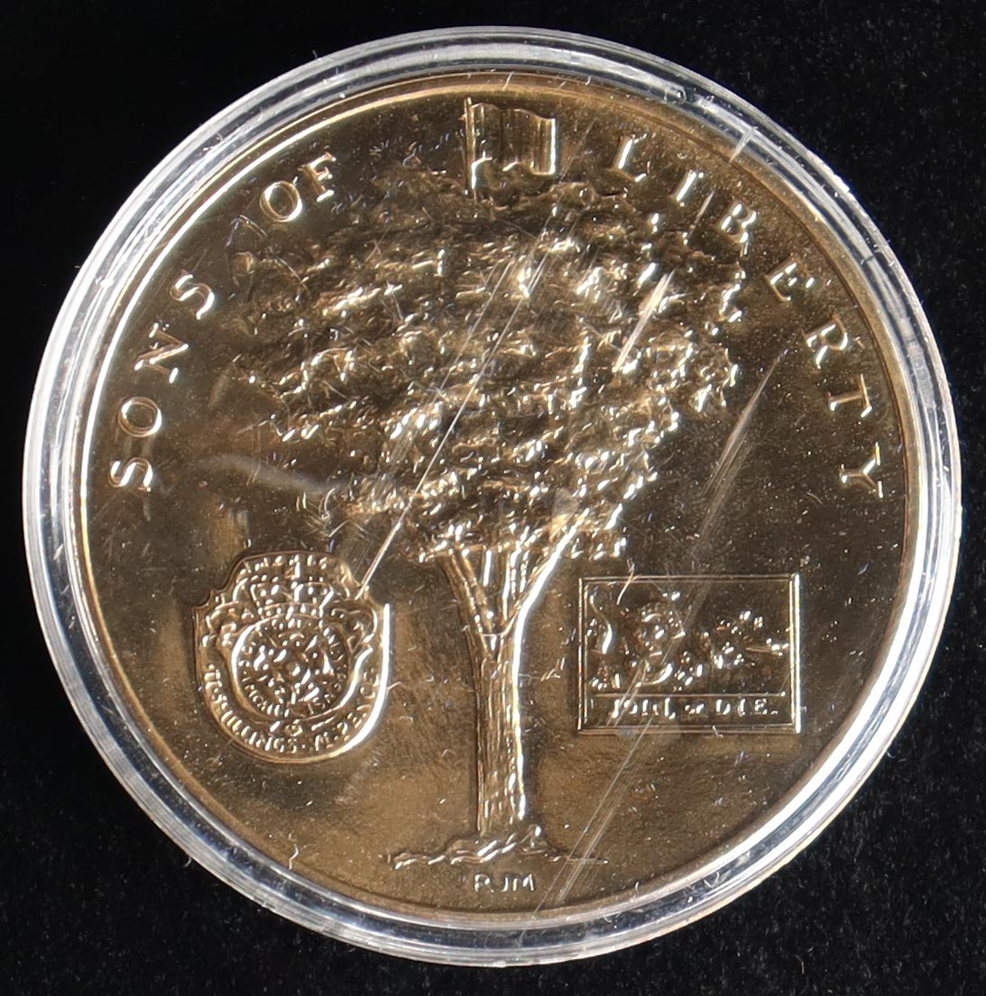 1972-P Sons of Liberty Revolution Bicentennial Bronze Medal at PristineAuction.com 1972-P Sons of Liberty Revolution Bicentennial Bronze Medal at PristineAuction.com