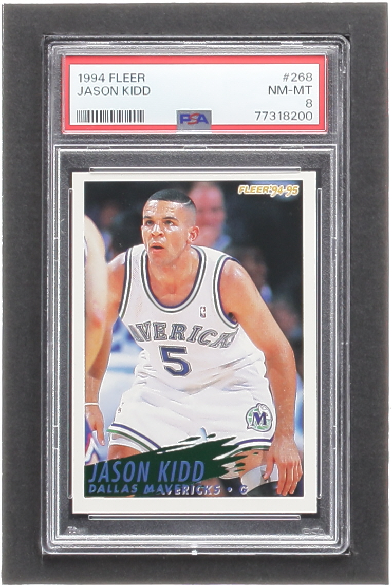 Jason Kidd 1994-95 Fleer #268 RC (PSA 8) at PristineAuction.com Jason Kidd 1994-95 Fleer #268 RC (PSA 8) at PristineAuction.com