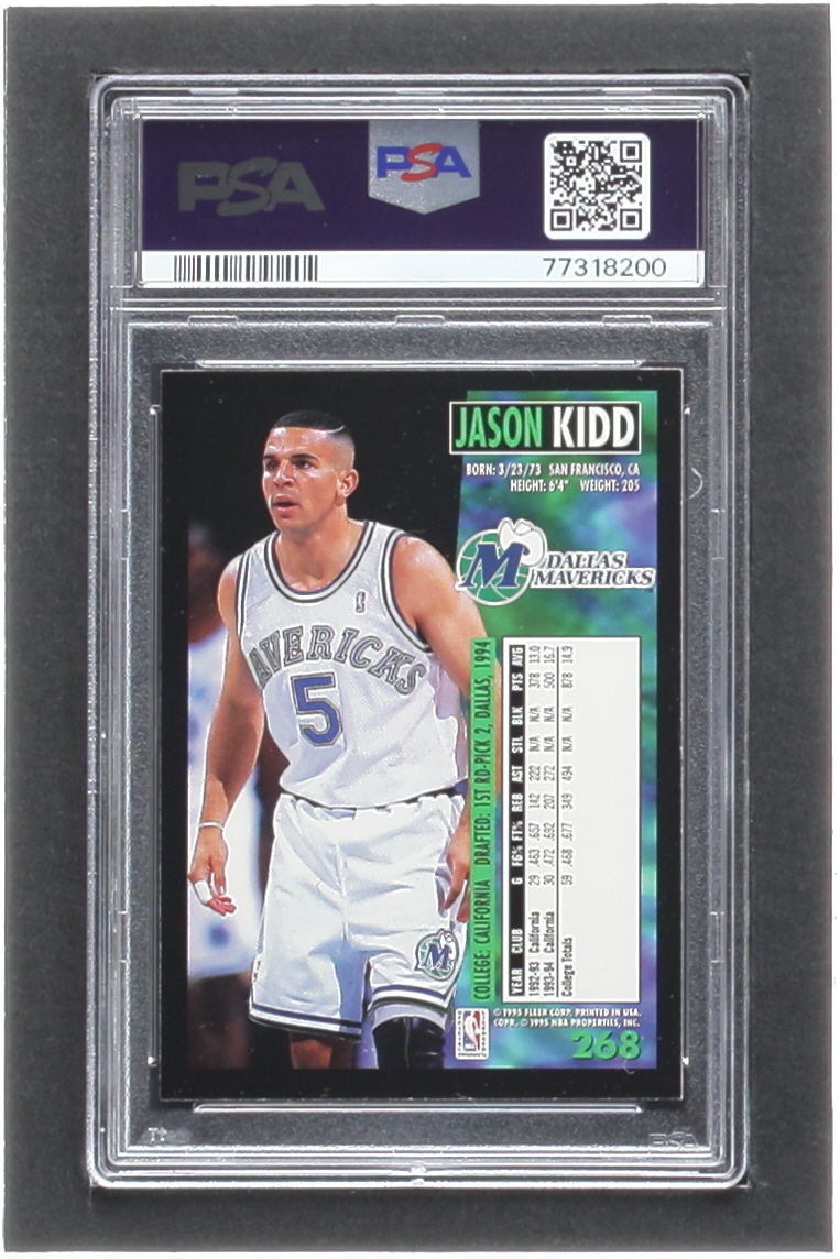 Jason Kidd 1994-95 Fleer #268 RC (PSA 8) at PristineAuction.com Jason Kidd 1994-95 Fleer #268 RC (PSA 8) at PristineAuction.com