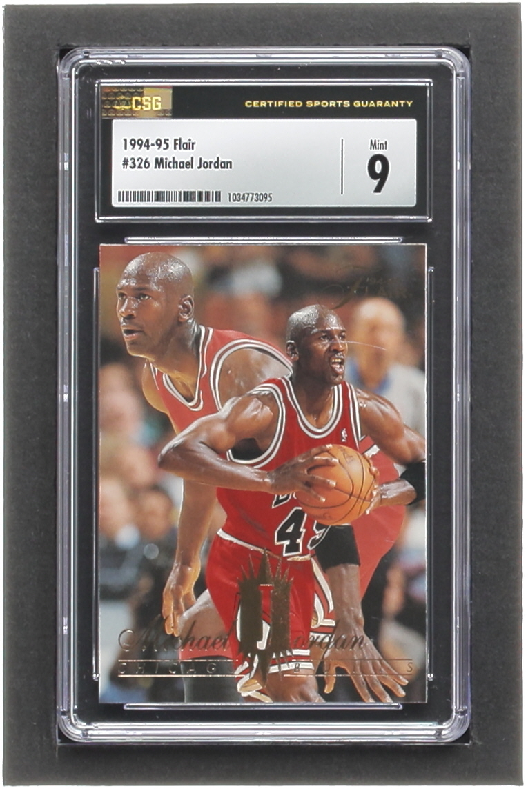 Michael Jordan 1994-95 Flair #326 (CSG 9) at PristineAuction.com Michael Jordan 1994-95 Flair #326 (CSG 9) at PristineAuction.com