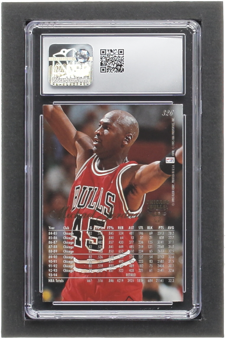 Michael Jordan 1994-95 Flair #326 (CSG 9) at PristineAuction.com Michael Jordan 1994-95 Flair #326 (CSG 9) at PristineAuction.com