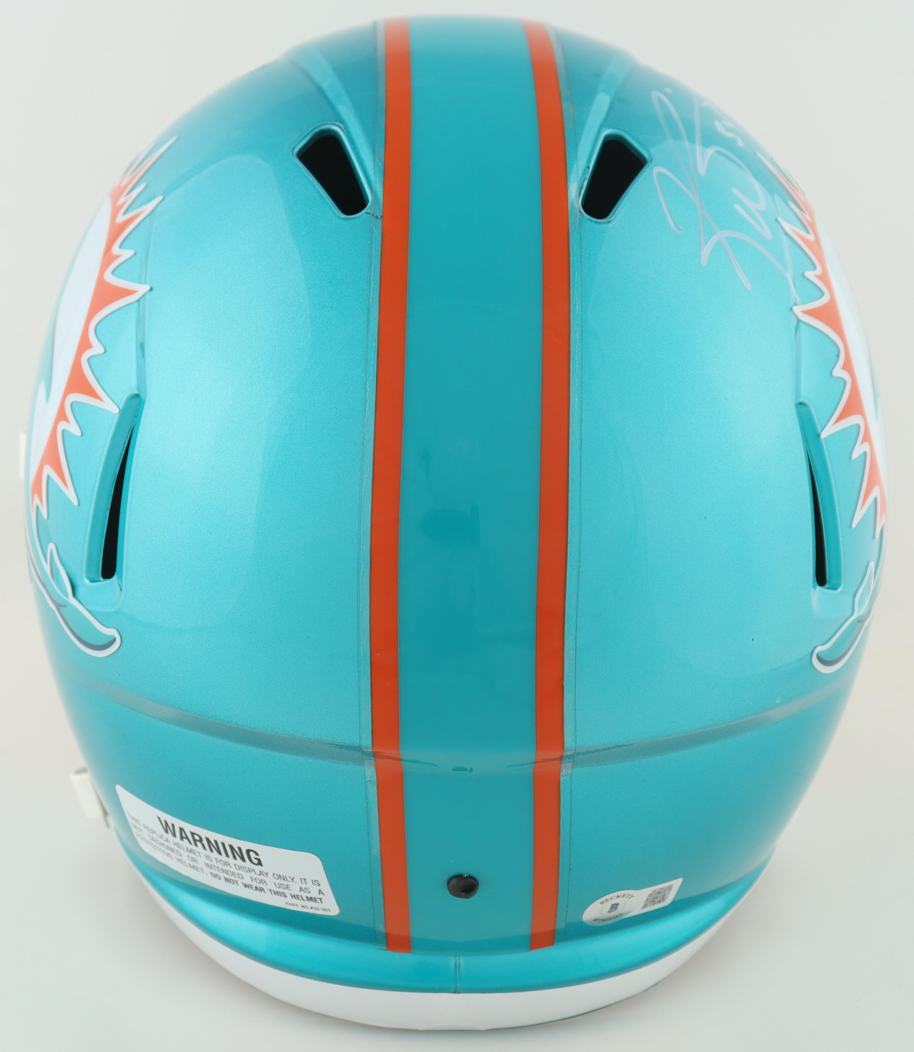 Ricky Williams Signed Dolphins Full-Size Flash Alternate Speed Helmet Inscribed "I Was Gonna Run The Ball, But Then I Got High" (Beckett) at PristineAuction.com Ricky Williams Signed Dolphins Full-Size Flash Alternate Speed Helmet Inscribed "I Was Gonna Run The Ball, But Then I Got High" (Beckett) at PristineAuction.com