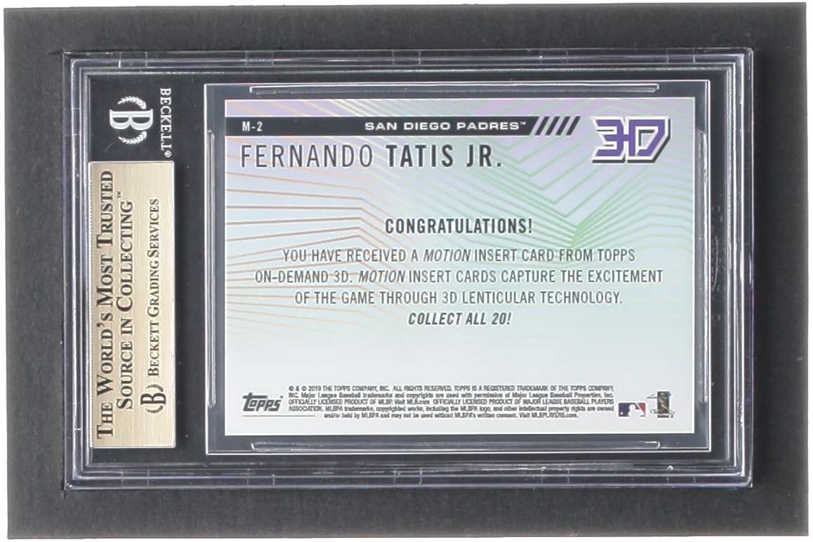 Fernando Tatis Jr. 2019 Topps On Demand 3D Motion #M2 RC (BGS 9.5) at PristineAuction.com Fernando Tatis Jr. 2019 Topps On Demand 3D Motion #M2 RC (BGS 9.5) at PristineAuction.com